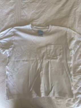 bella bliss White Short Sleeve Pocket Tee